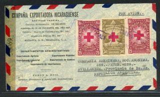 Nicaragua Postal History: Lot 134 1944 Commercial Censor Managua - Buenos Aires