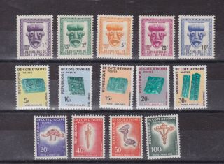 Ivory Coast 1960/72 P.  Due Stamps,  Three Sets Mnh 13
