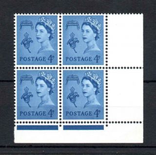 4d Guernsey Regional Unmounted Block Of 4 With Phosphor Omitted Cat £200