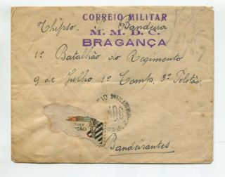 Brasil 1932 Military Revolutionary Censor Cover Mmdc Fieldpost Brazil 27932
