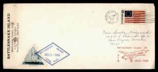 Dr Who 1969 Port Clinton Oh Rattlesnake Island Local Post E38358