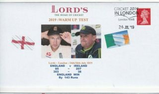 Great Britain: " England V Ireland Cricket " 2019 Warm Up Test,  Cover
