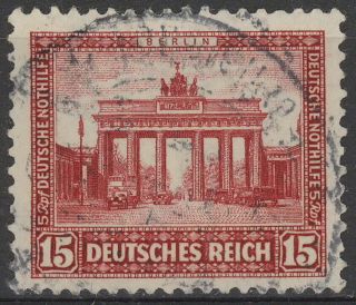 Stamp Germany Reich Mi 451 Sc B35 1930 Brandenburg Gate Berlin Unter Linden
