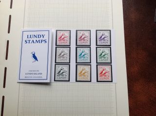 Stamps Birds Lundy Mnh.