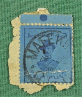 Cape Of Good Hope Stamp Mafeking Baden Powell 3d Blue On Piece (v95)