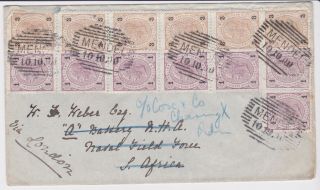Stamps 1900 Austro Hungary Envelope To Natal Boer War Period Postal History