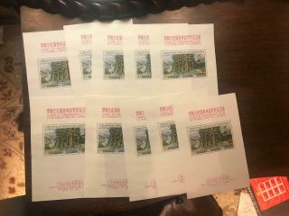 Group Of 10 Mnh Roc Taiwan China Stamps Sc1269a Souvenir Sheets