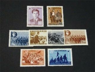 Nystamps Albania Stamp 403//434 Og H $45