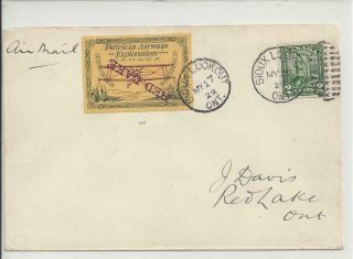 Canada Semi Official Airmail Cover Patricia/ Western Airways Cl30g Cv $300