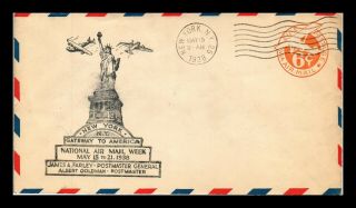 Dr Jim Stamps Us Statue Of Liberty National Air Mail Week Cover York