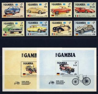 Gambia.  1986 Classic Automobiles (620 - 29).  Never Hinged