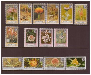 Swaziland Mnh 1980 Flowers Plants Nature Set Stamps