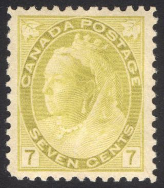 Canada 1902 7c Olive Yellow Numeral Sg 160 Scott 81 Umm/mnh Cat £70 ($92),