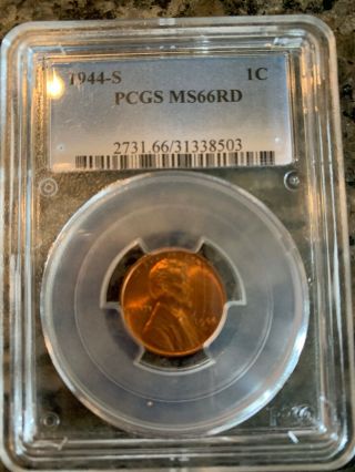 1944 - S Wheat Penny Ms66rd Pcgs
