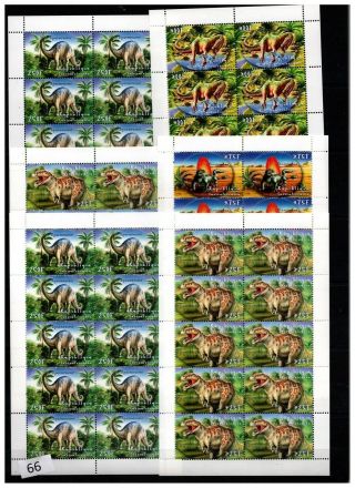 == 10x Central African Rep - Mnh - Dinosaurs -