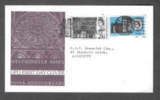 1966 Abbey Ordinary Gpo Fdc - Westminster Pictorial Slogan.  Cat £150 Bradbury
