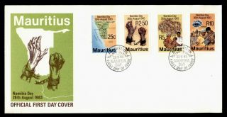 Dr Who 1983 Mauritius Namibia Day Fdc C132412