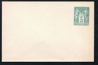 France 1898 5c Postal Stationery Envelope Mi.  U.  7 (cat.  €12)