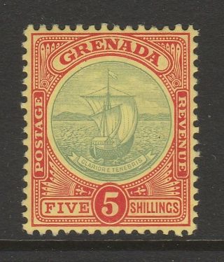 Grenada 1908 - 11 Edward Vii 5/ - Green And Red Sg 88 Mnh.