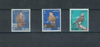 Abu Dhabi 1965 Birds Falcons Set Mnh See