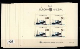 11x Madeira,  Portugal 1988 - Mnh - Europa Cept - Ships -