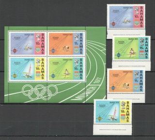 U395 1972 Bahamas Olympic Games Munich 72 340 - 43 Michel 10,  5 Euro Set,  Kb Mnh