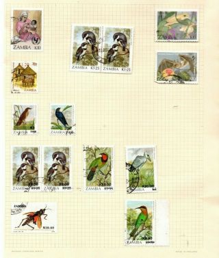2 old Zambia mainly Bird Life Pages 2