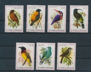 Lk62294 Sao Tome E Principe Animals Fauna Flora Birds Fine Lot Mnh