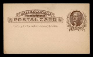 Dr Who 1880s Philadelphia Pa Postal Card Stationery C121859