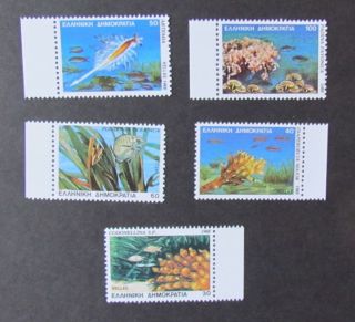 Greece Postage Stamps Marine Life 1988