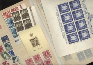 Croatia,  Wwii,  Assortment Of (much Is Nh) Stamps & Souvenir Sheets