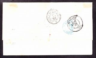 US 149 7c on Cover to Pair w/ NY & London Transit Markings VF - XF SCV $150 2