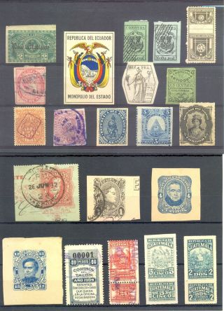 South America 21 St.  Incl Back Of Book - - Mixed Lot - F/vf