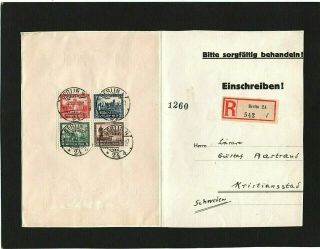 Germany 1930 Iposta Mini Sheet - Registered Limited Edition First Day Berlin Cds