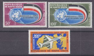 Burkina Faso Sc C5/c8 Mnh.  1962,  1963 Air Post,  2 Cplt Sets
