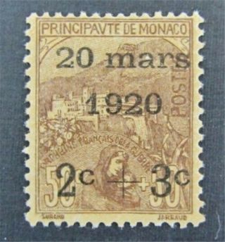 Nystamps French Monaco Stamp B11 Og H $40