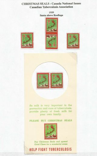 Canada,  Christmas Seals,  Tuberculosis,  National Issues,  Lot 8