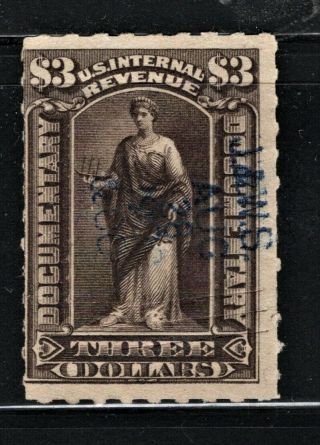 Hick Girl Stamp - U.  S.  Revenue Stamp Sc R174 Documentary Q381