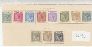 Gibraltar 1889 - 96 11 Out Of 12 Values - 94683