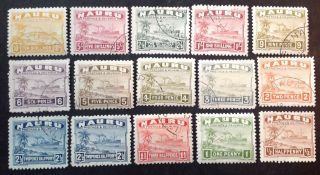 Nauru 1924 Full Set Of 15 Stamps To 10 Shillings Vfu