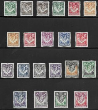 Northern Rhodesia 1938 - 52 Kg Vi Complete Set Of 21 Vlhm Sg 25/45 £250