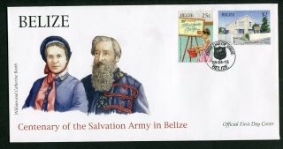 Belize 2015 Salvation Army Centenary First Day Cover