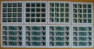 M931.  Manama - Mnh - Famous People - Kennedy - Full Sheet - - Imperf