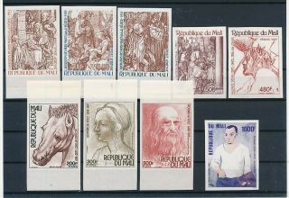 D000088 Mali Paintings Da Vinci - Dürer Selection Of Mnh Stamps Imperforate