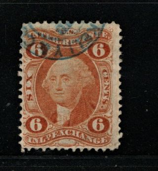 Hick Girl Stamp - U.  S.  Revenue Stamp Sc R30c Inland Exchange Q323
