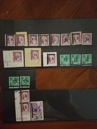 Wpphil Algeria Stamps 286 - 288 & Study Of The Overprint Variations