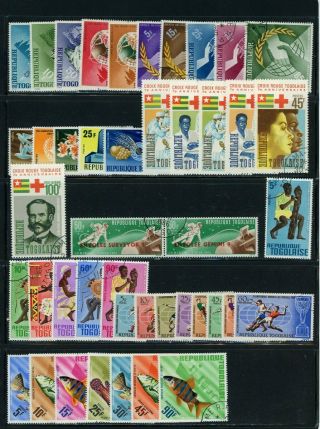 Togo Outstanding Selection Of 44 Stamps - Cv=$15.  40