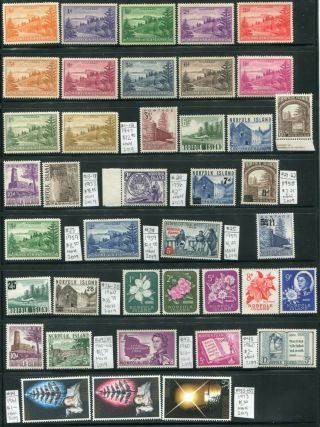 Weeda Norfolk Island 1/469 Mnh 1947 - 1990 Issues Cv $177.  50
