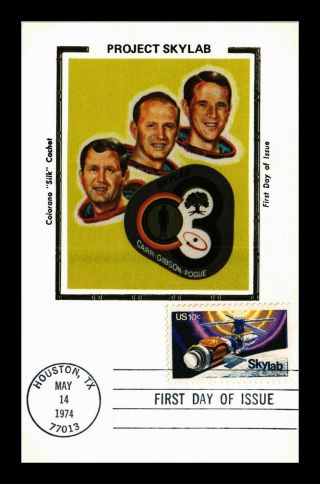 Dr Jim Stamps Us Project Skylab Colorano Silk Fdc Postal Card Astronauts