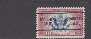 California Precancel On Air Mail Special Delivery (ce2)